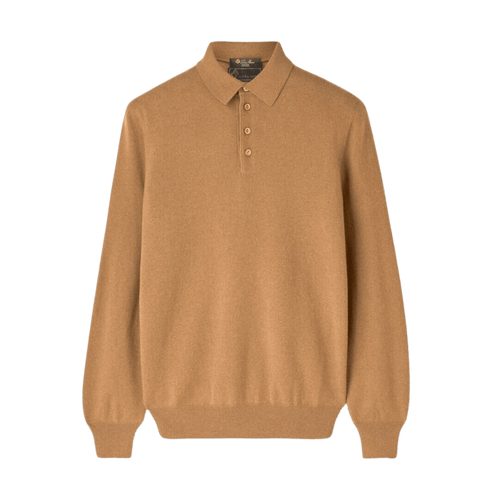 <tc>Loro Piana</tc> 男士駱馬毛 Polo 衫