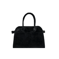The Row Soft Margaux 10 Bag in Suede