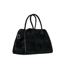 The Row Soft Margaux 10 Bag in Suede