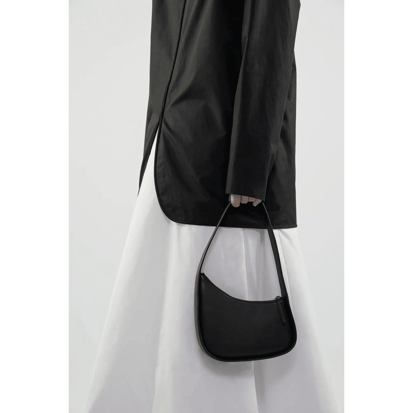 The Row Half Moon Bag in Leather
