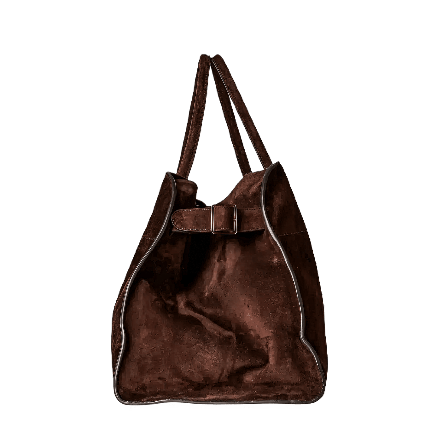 The Row Soft Margaux 17 Bag in Suede