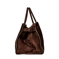 The Row Soft Margaux 17 Bag in Suede