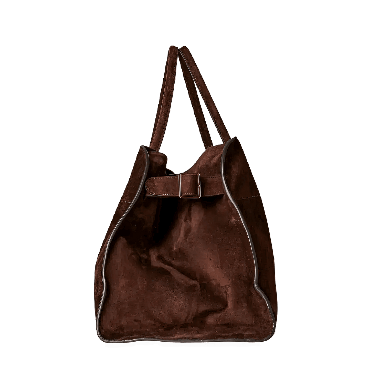 The Row Soft Margaux 15 Bag in Suede
