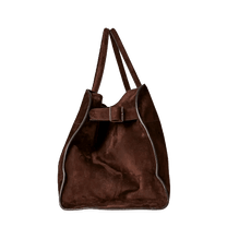 The Row Soft Margaux 15 Bag in Suede