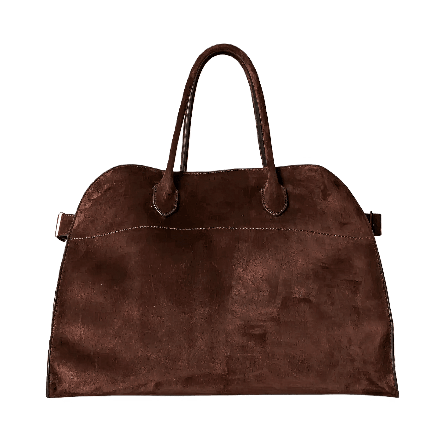 The Row Soft Margaux 15 Bag in Suede