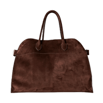 The Row Soft Margaux 15 Bag in Suede