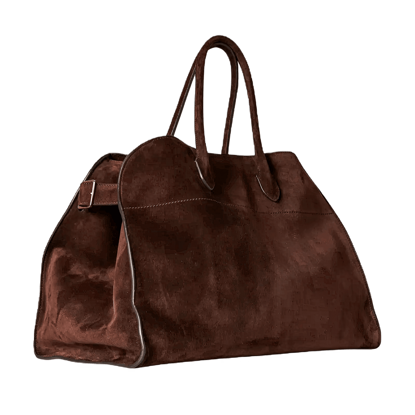 The Row Soft Margaux 15 Bag in Suede