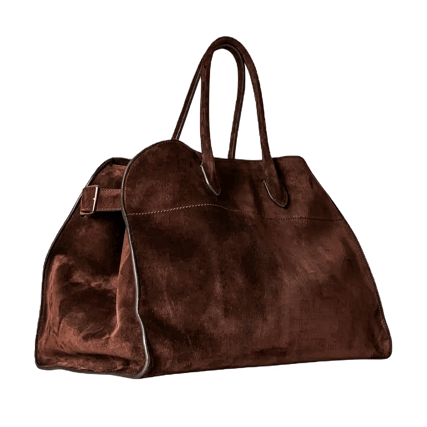 The Row Soft Margaux 17 Bag in Suede