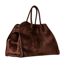 The Row Soft Margaux 17 Bag in Suede