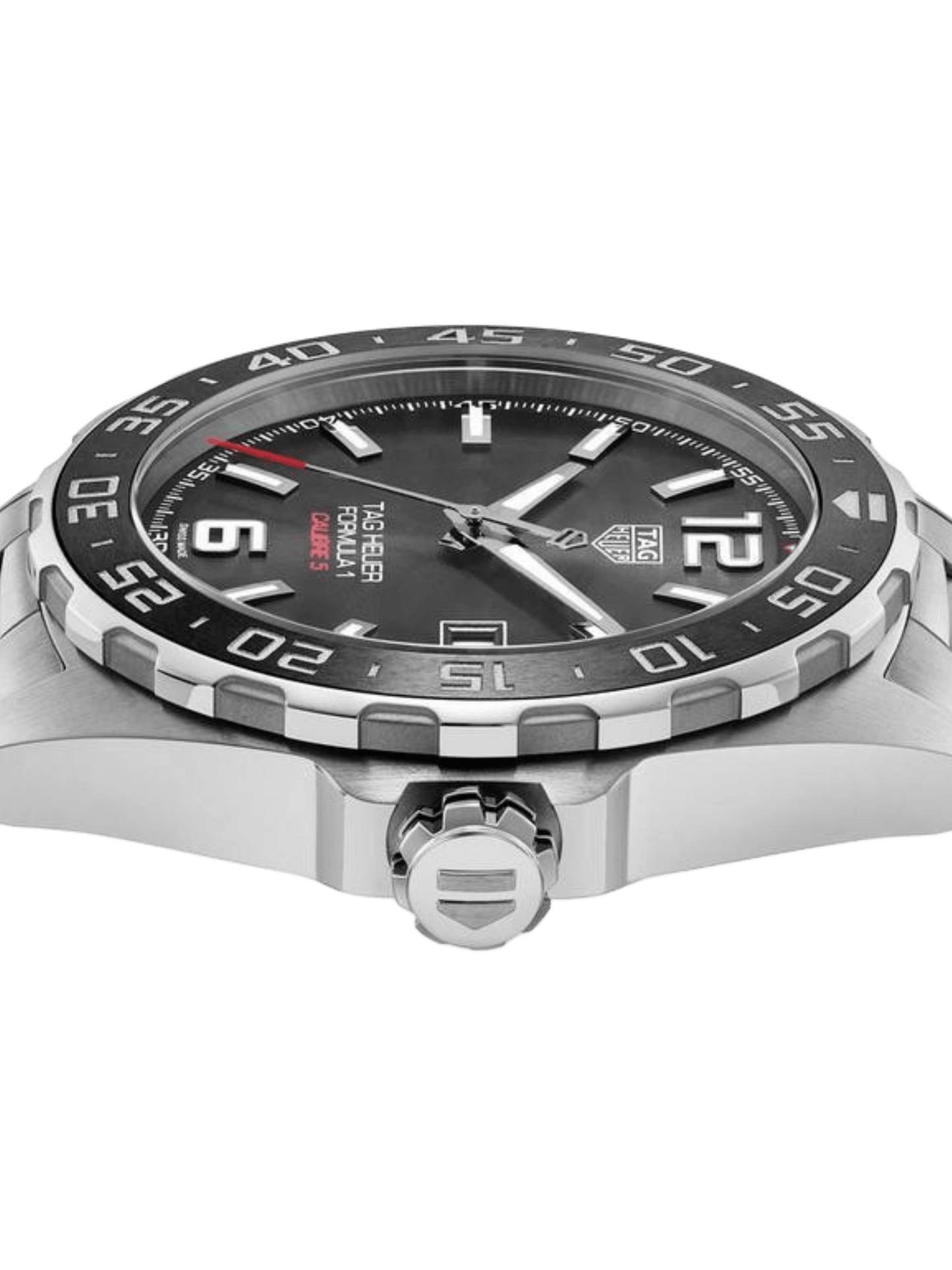 TAG Heuer Formula 1 Calibre 5 Automatic Men's Grey Steel Chronograph 43mm Watch