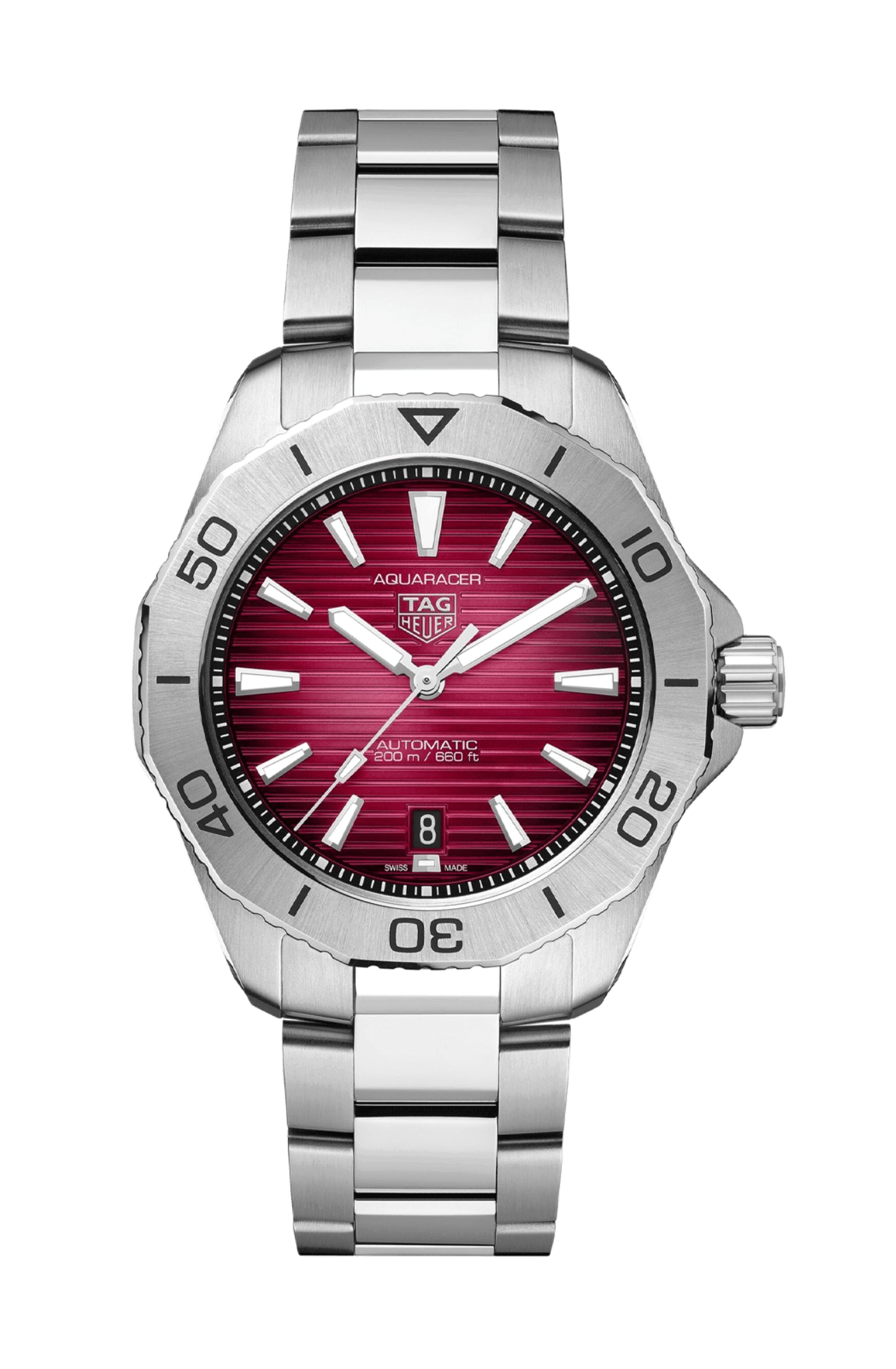 TAG Heuer Aquaracer Professional 200 Date 40mm Red Dial Men's Watch