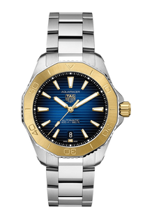 TAG Heuer Aquaracer Professional 200 Date 40mm 18k Gold Blue Dial Men's Watch