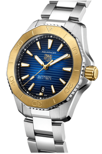 TAG Heuer Aquaracer Professional 200 Date 40mm 18k Gold Blue Dial Men's Watch