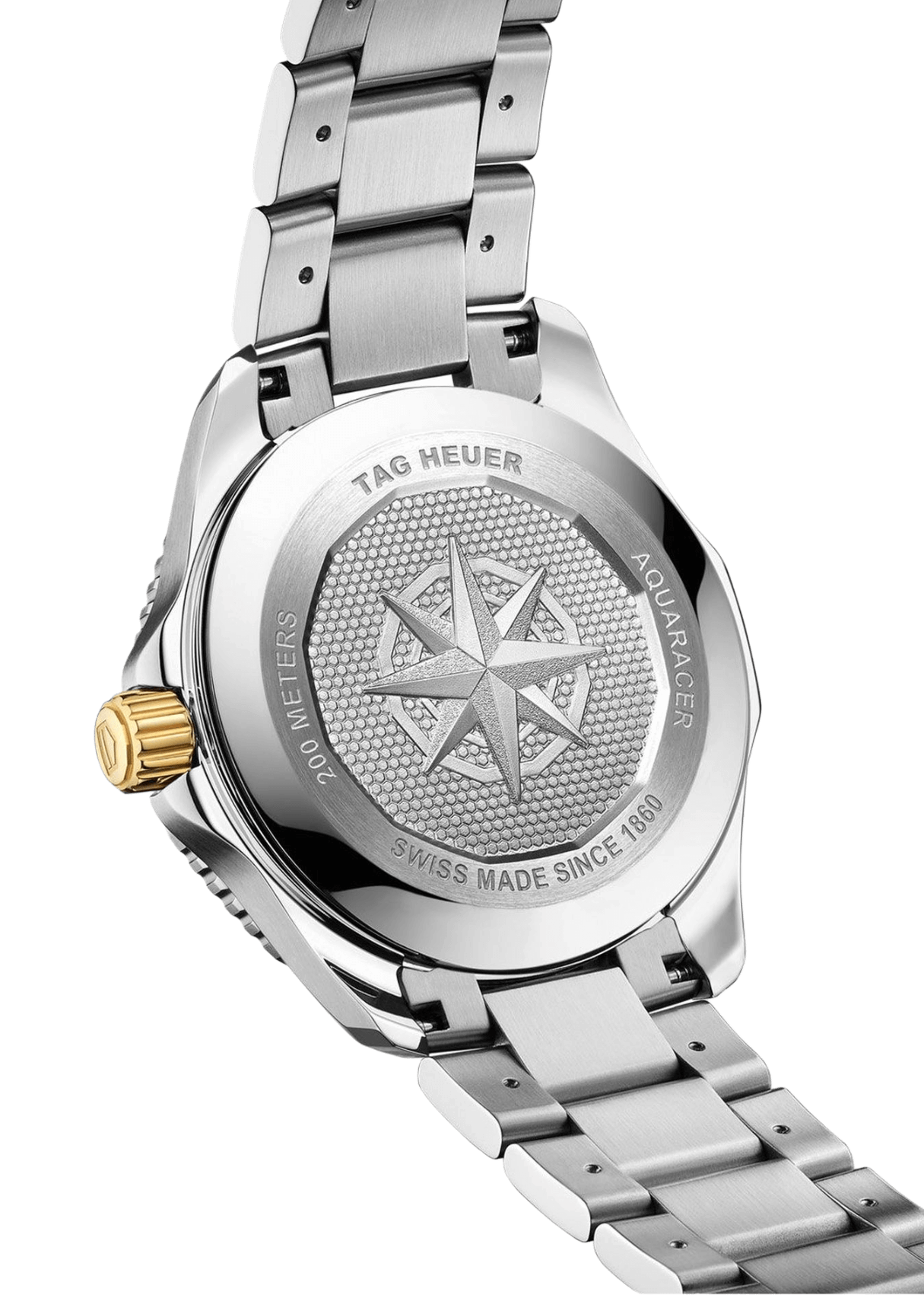 TAG Heuer Aquaracer Professional 200 Date 40mm 18k Gold Blue Dial Men's Watch