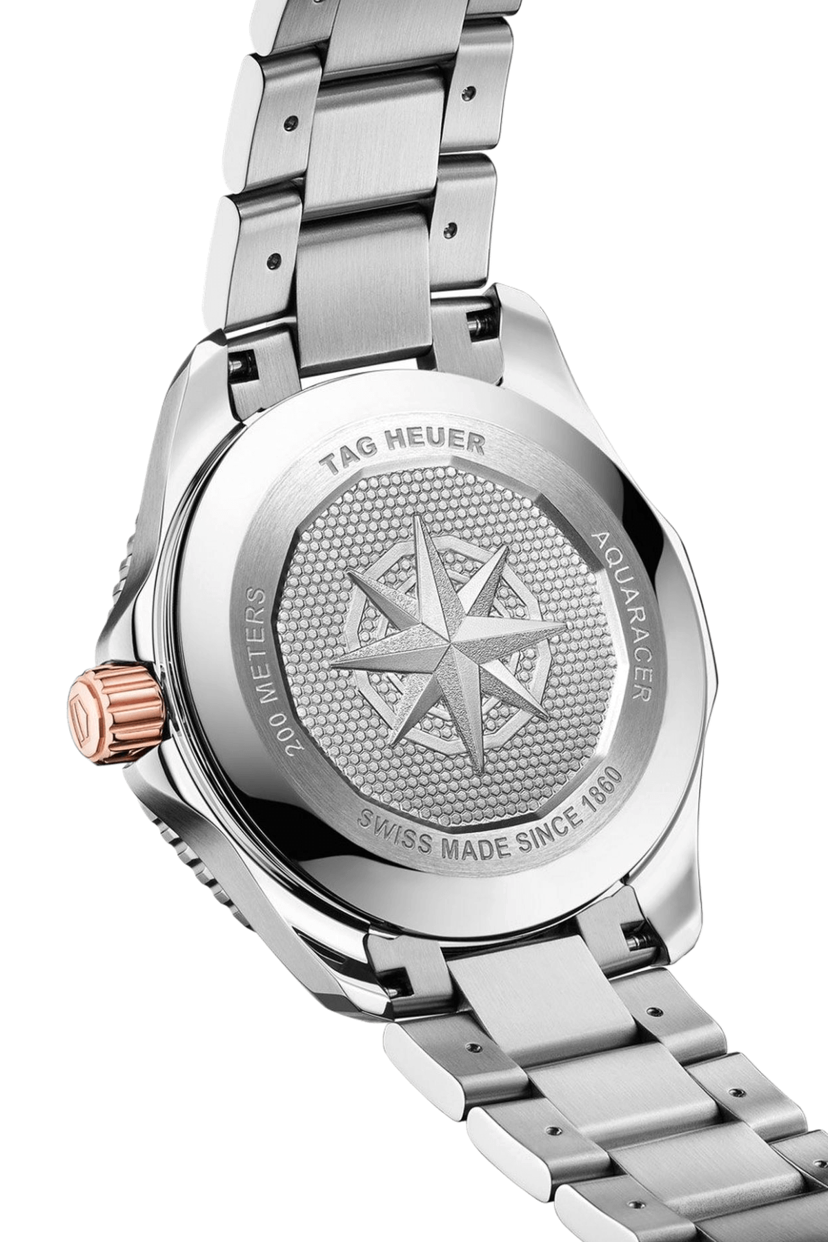 TAG Heuer Aquaracer Professional 200 Date 40mm 18k Rose Gold Black Dial Men's Watch