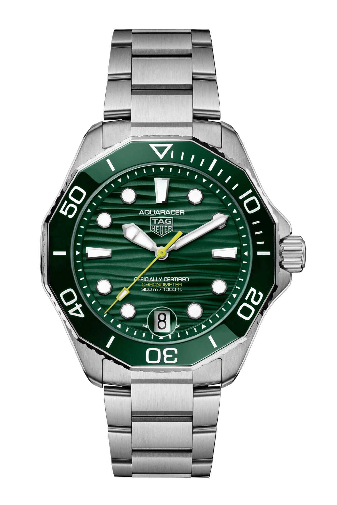 TAG Heuer Aquaracer Professional 300 Date 42mm Green Dial Men's Watch
