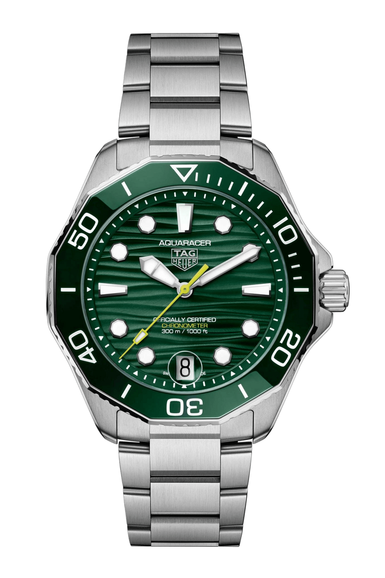 TAG Heuer Aquaracer Professional 300 Date 42mm Green Dial Men's Watch