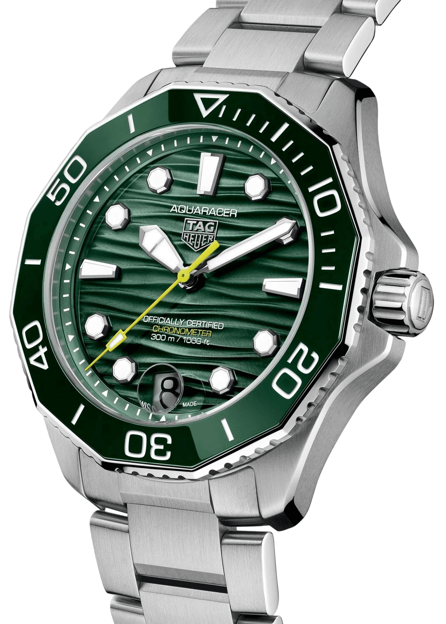TAG Heuer Aquaracer Professional 300 Date 42mm Green Dial Men's Watch