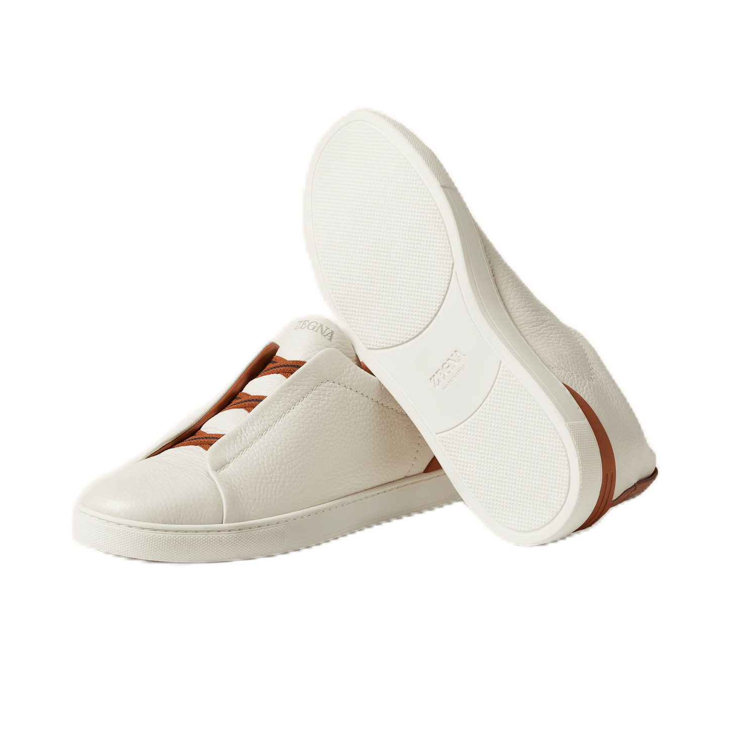 Zegna Men's Deerskin Triple Stitch Sneakers