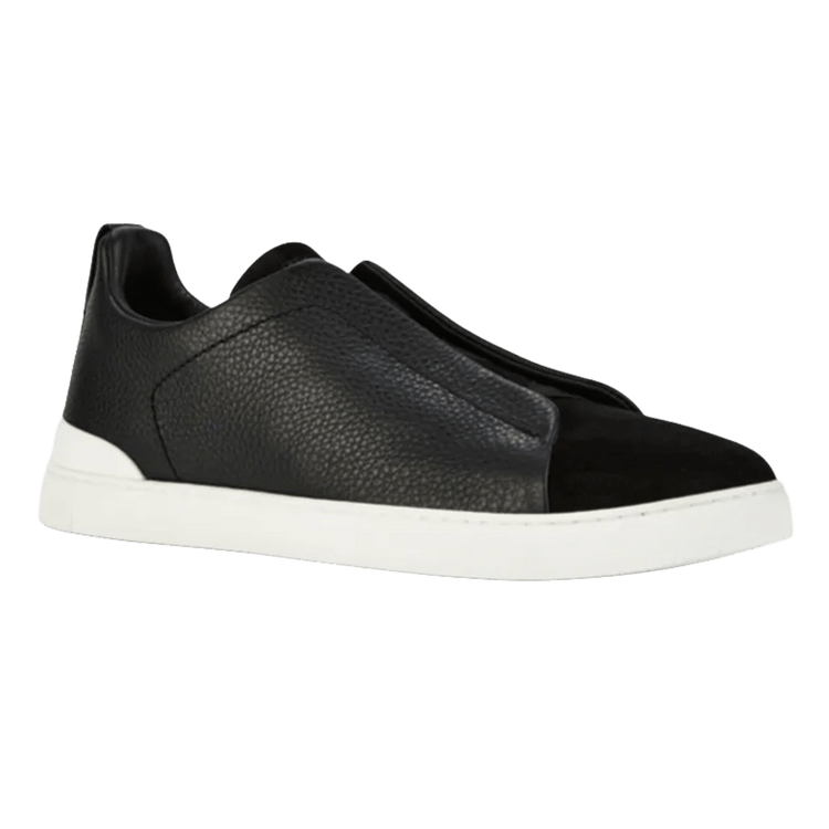 Zegna Men's Leather and Suede Triple Stitch Sneakers
