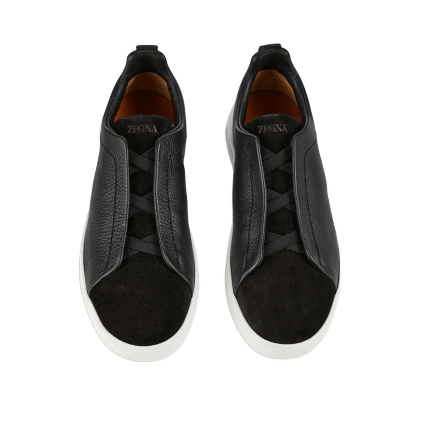 Zegna Men's Leather and Suede Triple Stitch Sneakers