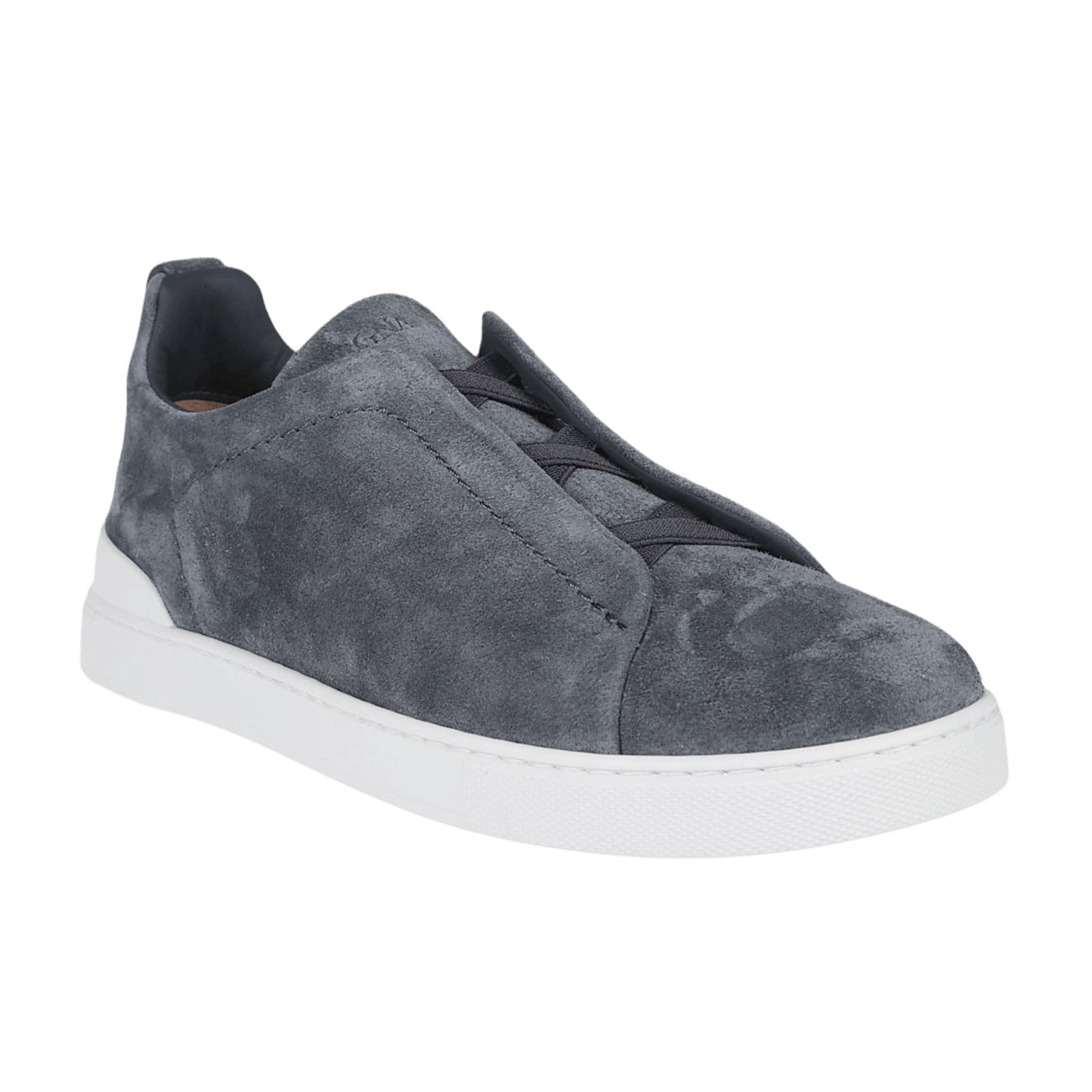 Zegna Men's Suede Triple Stitch Sneakers