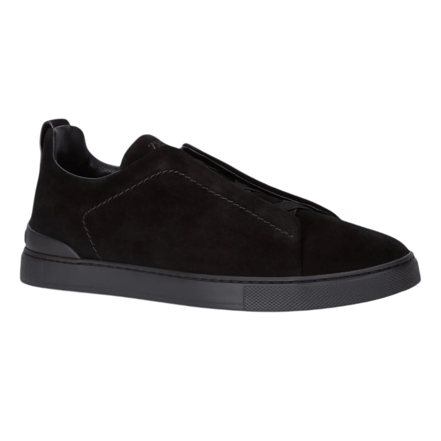 Zegna Men's Suede Triple Stitch Sneakers