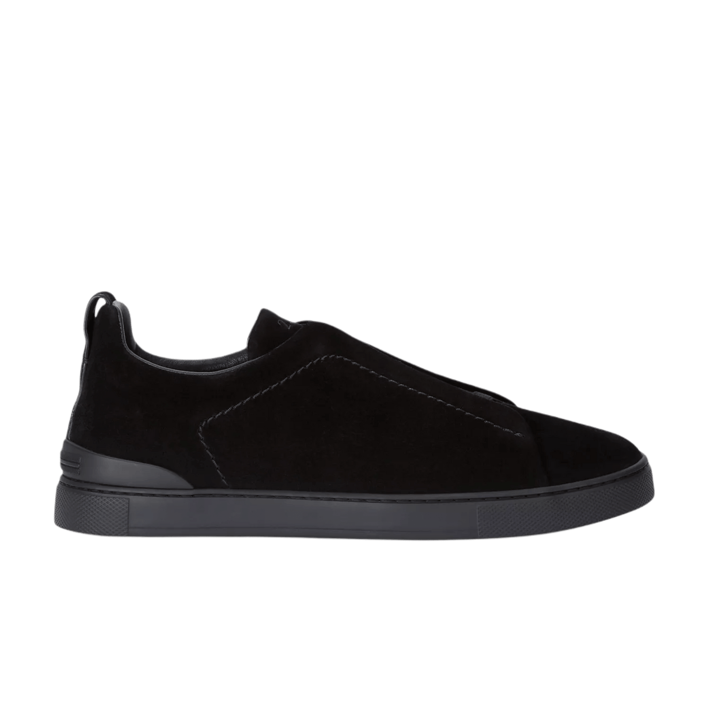Zegna Men's Suede Triple Stitch Sneakers