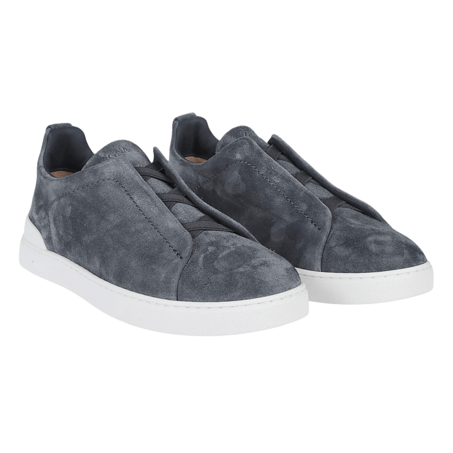 Zegna Men's Suede Triple Stitch Sneakers