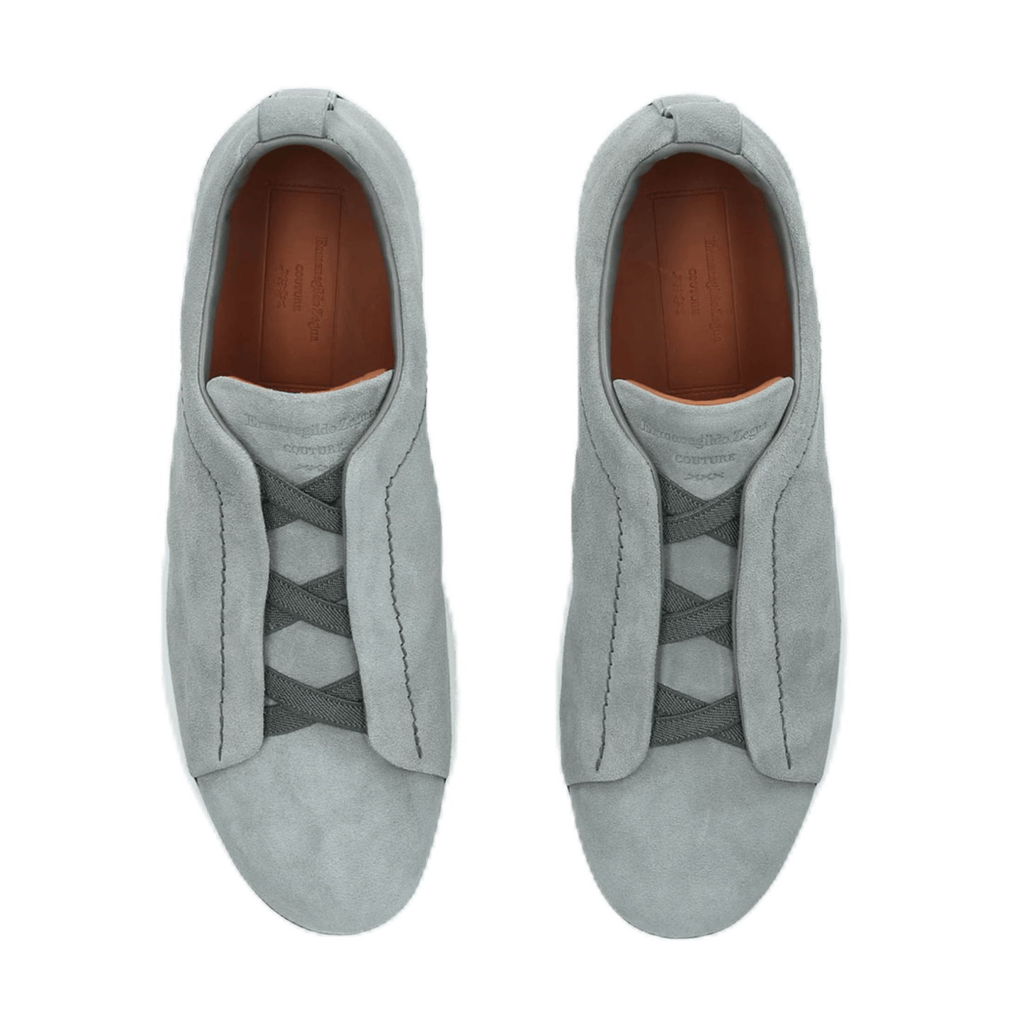 Zegna Men's Suede Triple Stitch Sneakers