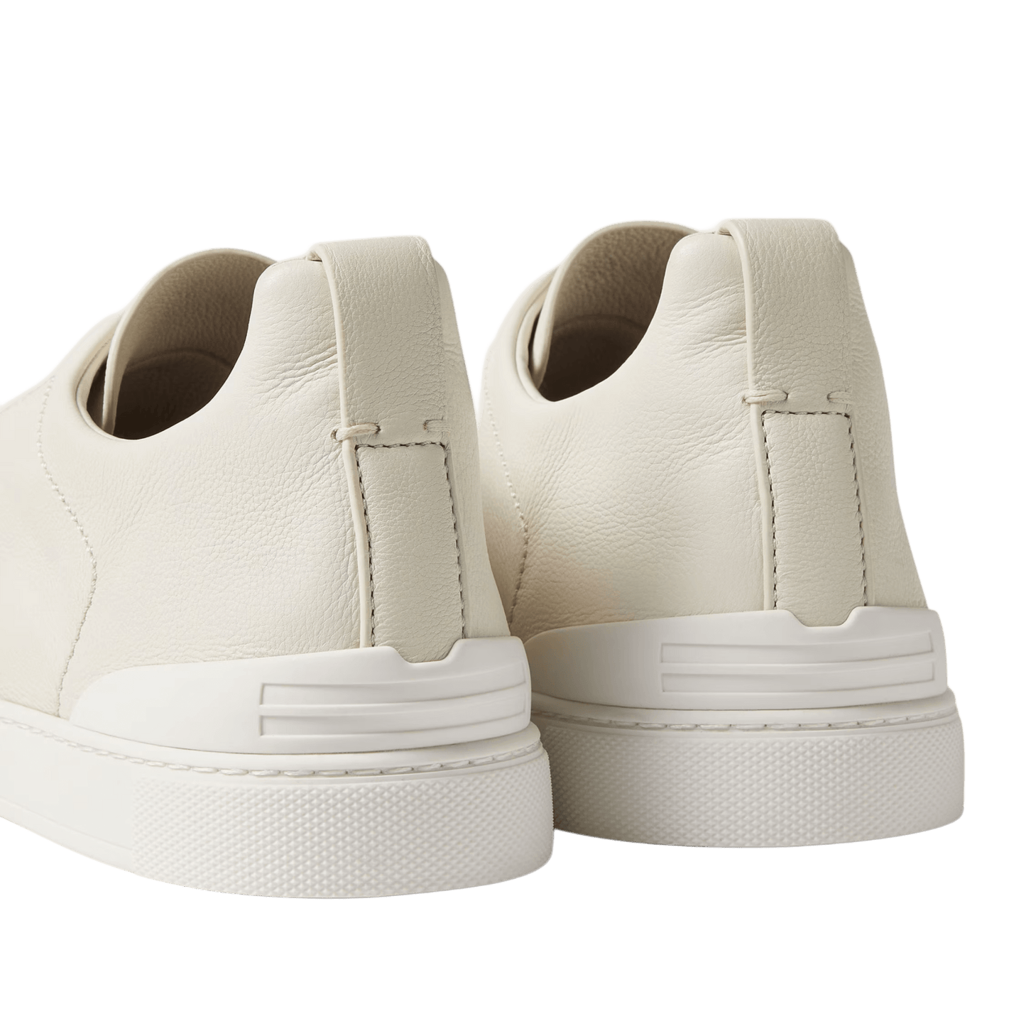 Zegna Men's Triple Stitch SECONDSKIN Leather Sneakers