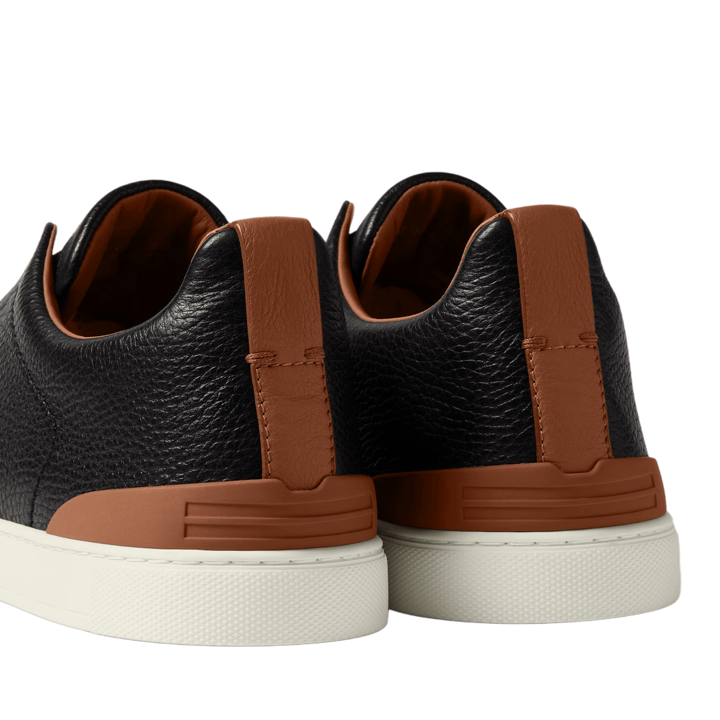 Zegna Men's Deerskin Triple Stitch Sneakers