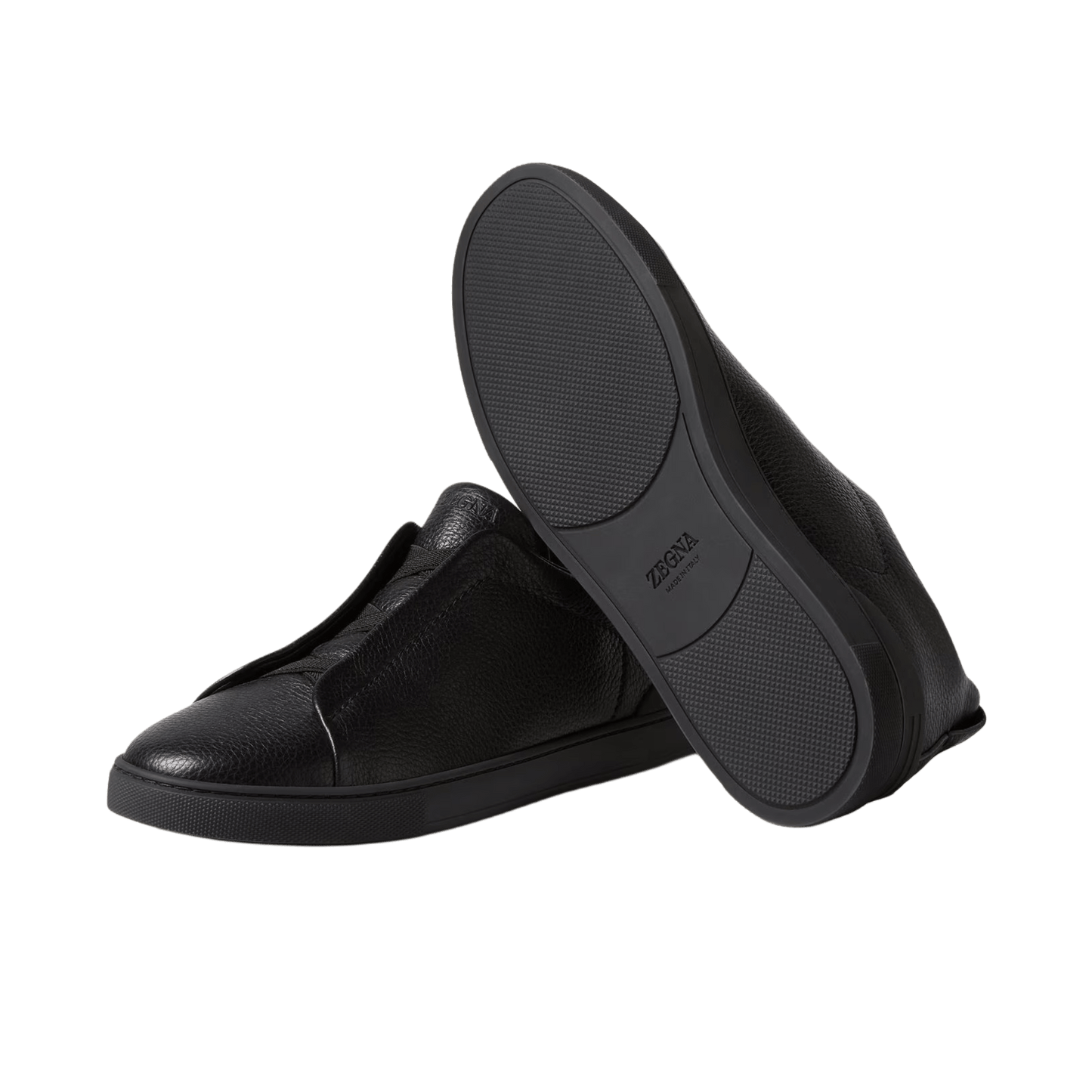 Zegna Men's Deerskin Triple Stitch Sneakers
