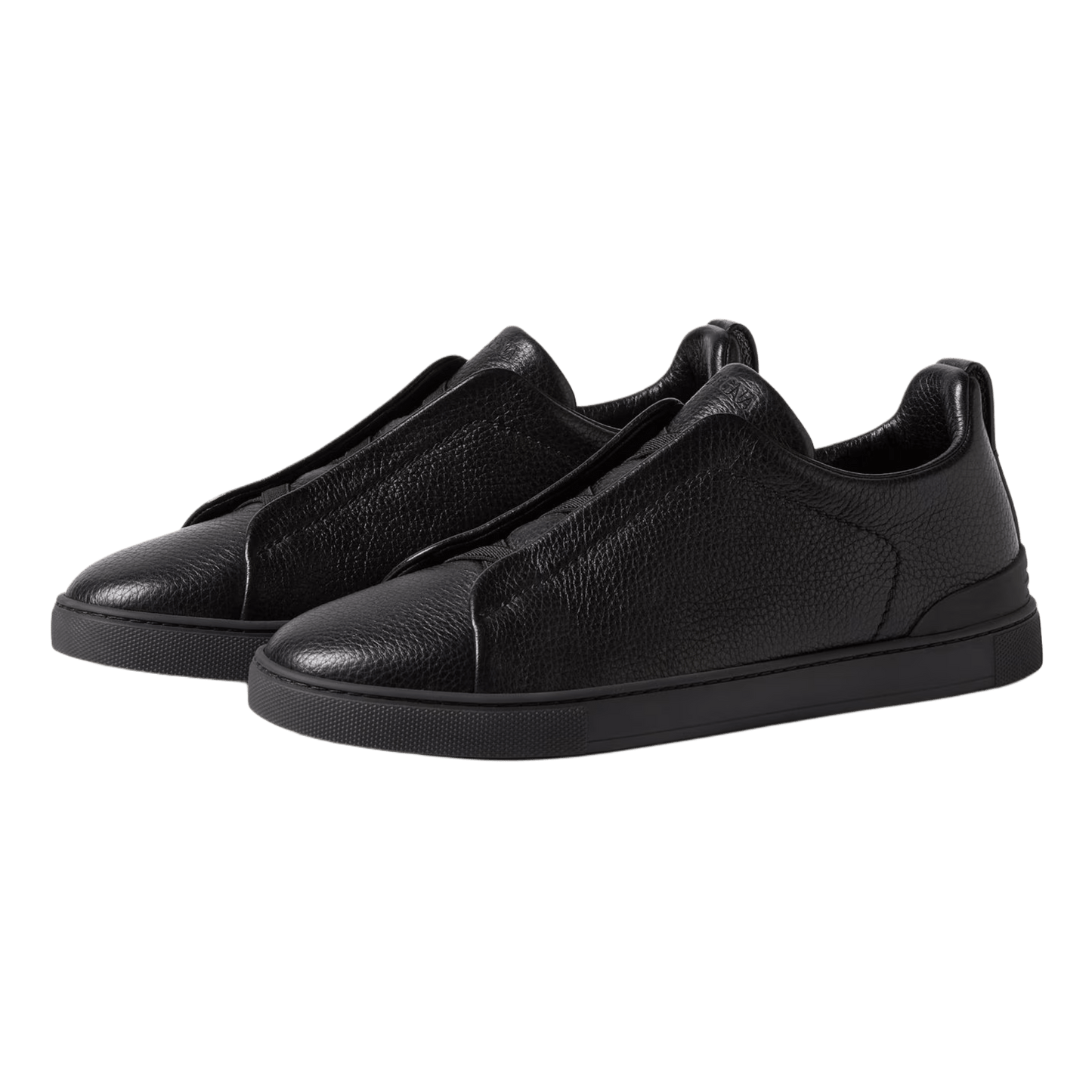 Zegna Men's Deerskin Triple Stitch Sneakers