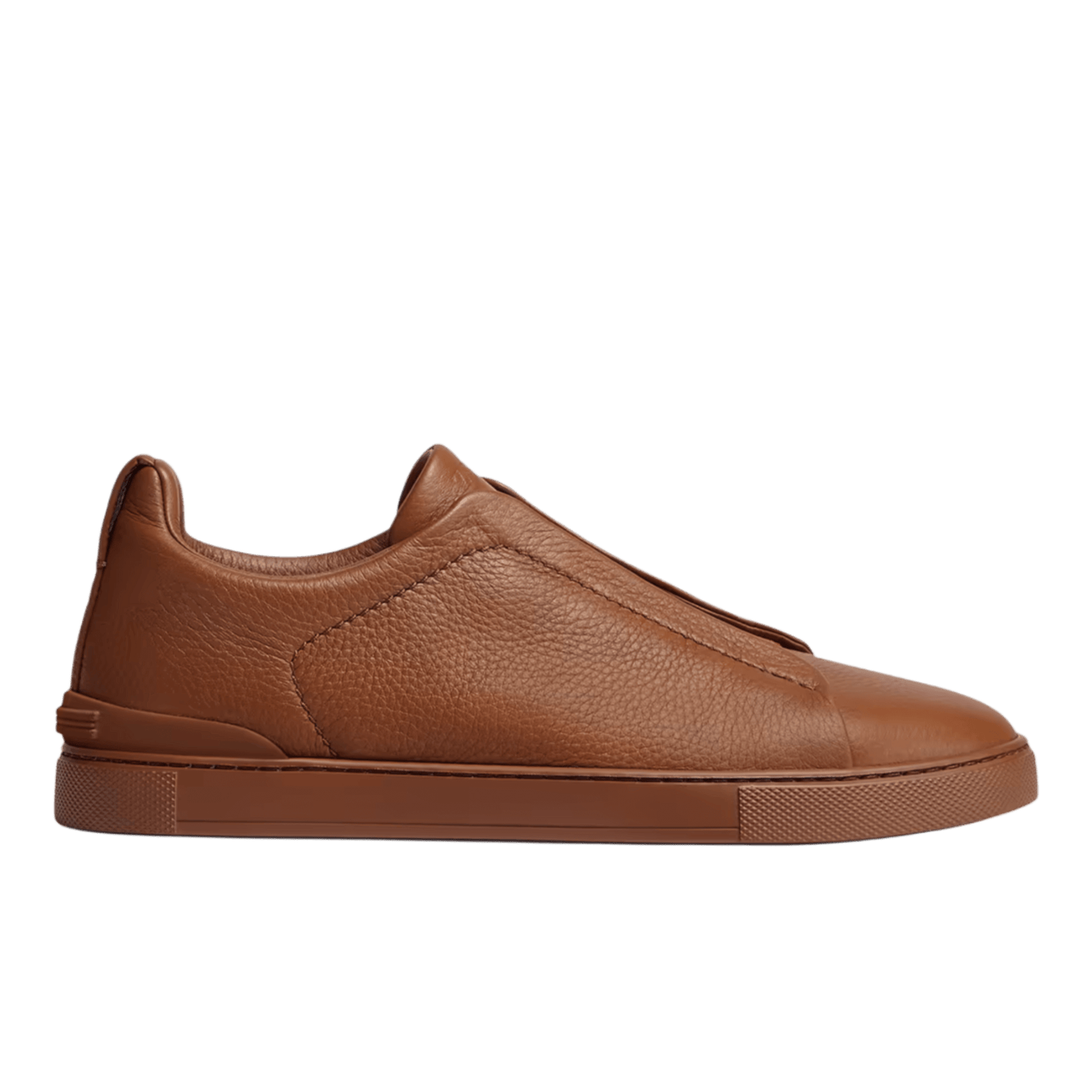 Zegna Men's Deerskin Triple Stitch Sneakers