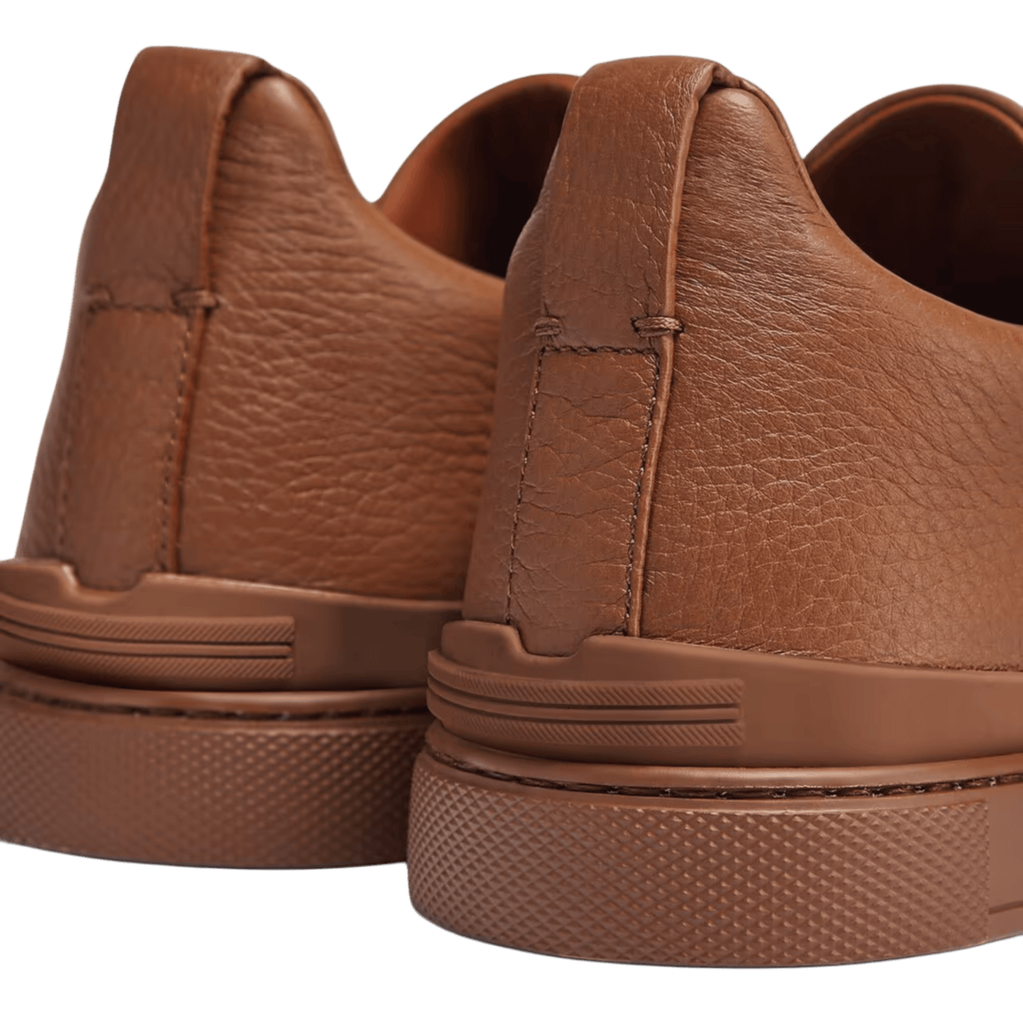 Zegna Men's Deerskin Triple Stitch Sneakers