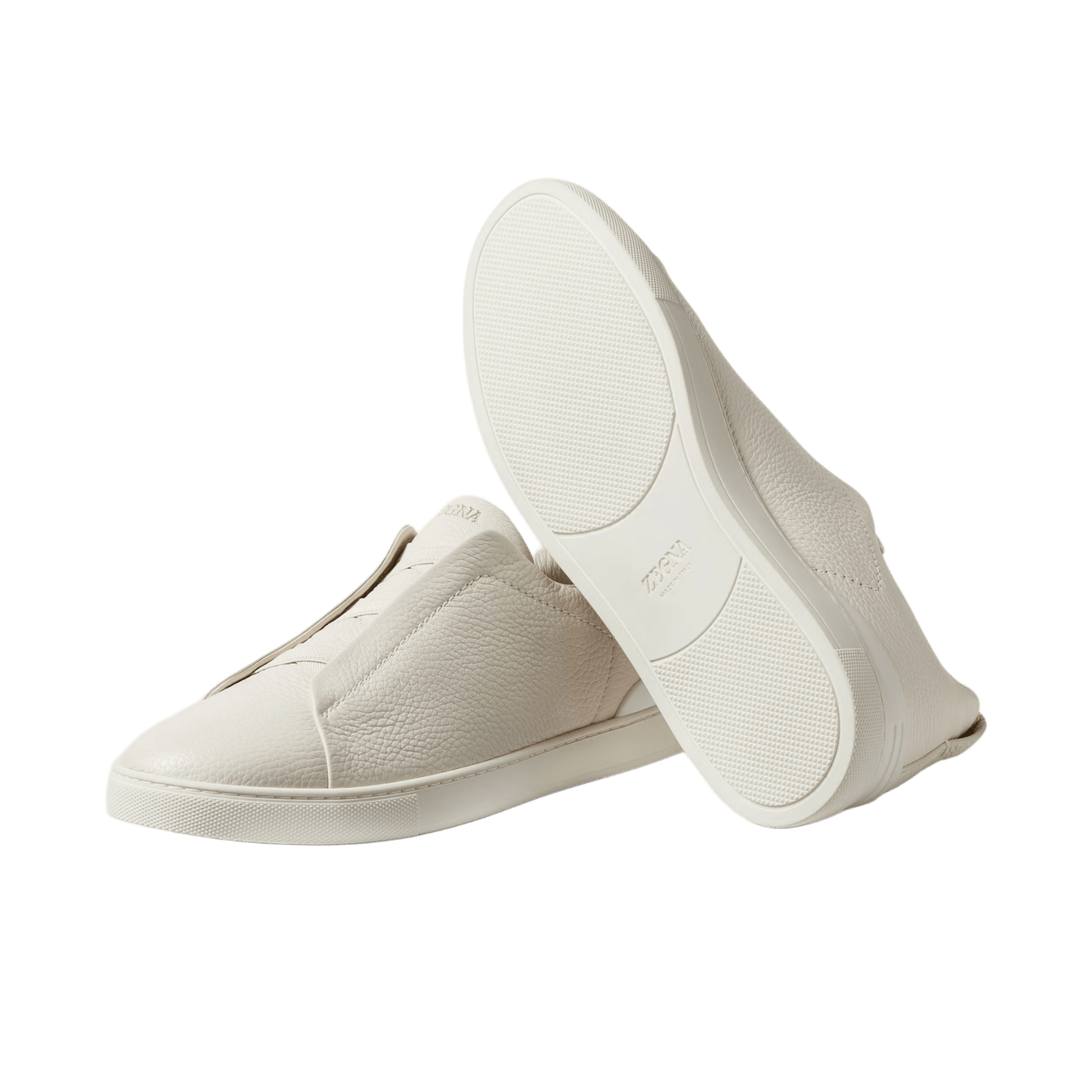 Zegna Men's Deerskin Triple Stitch Sneakers
