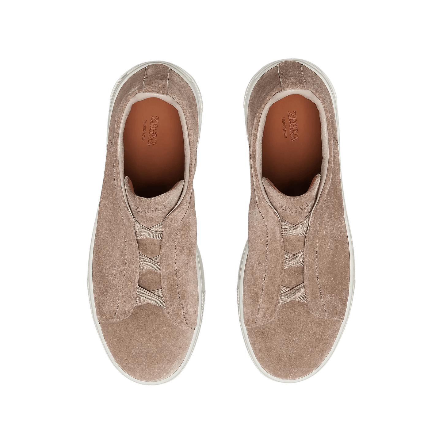 Zegna Men's Suede Triple Stitch Sneakers