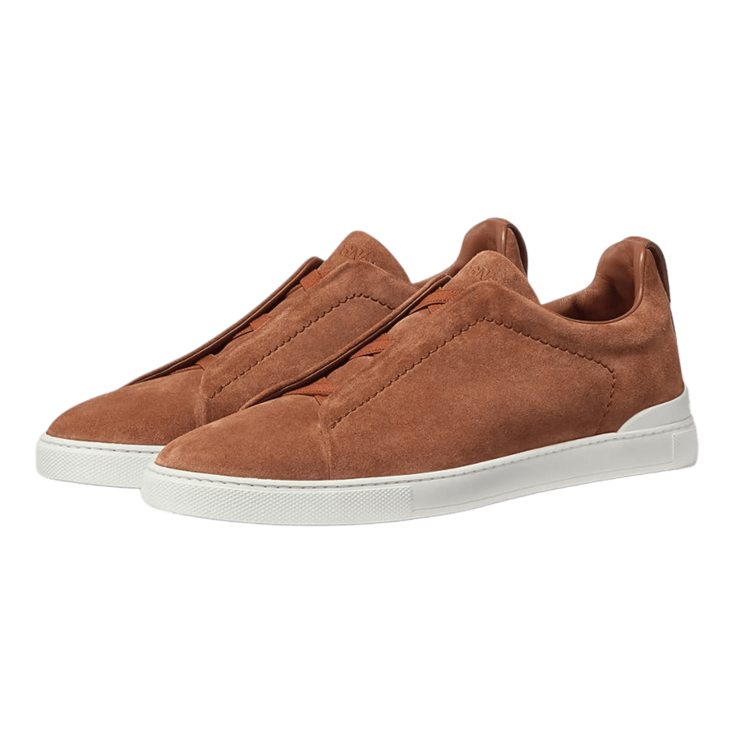 Zegna Men's Suede Triple Stitch Sneakers