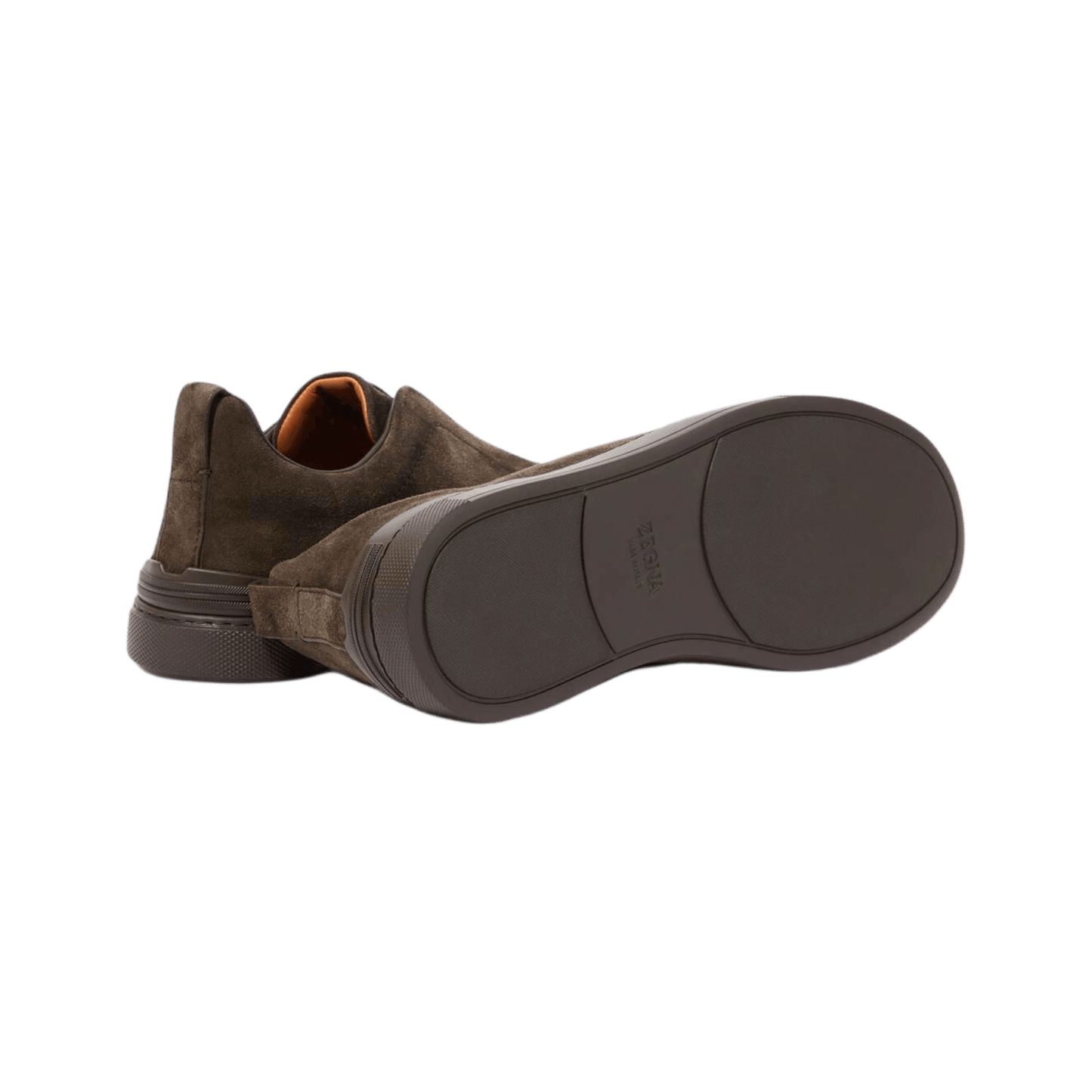Zegna Men's Suede Triple Stitch Sneakers
