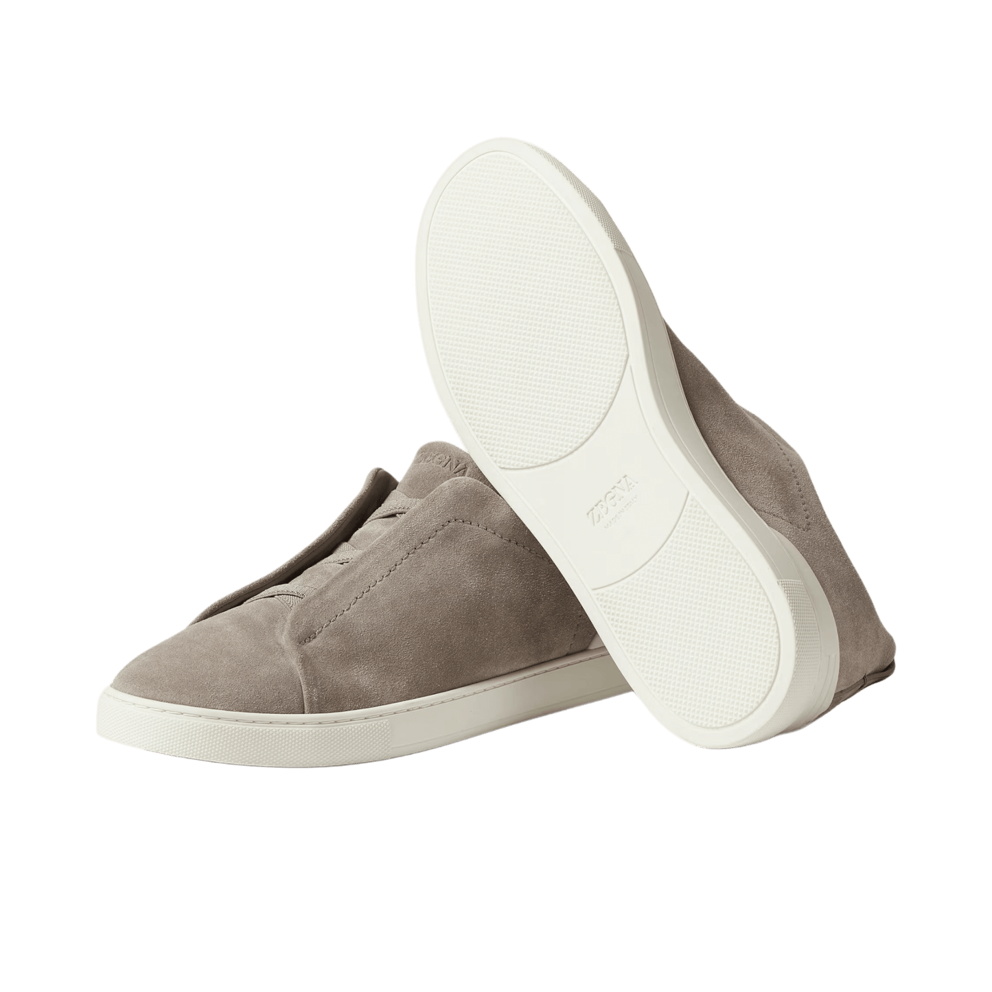 Zegna Men's Suede Triple Stitch Sneakers