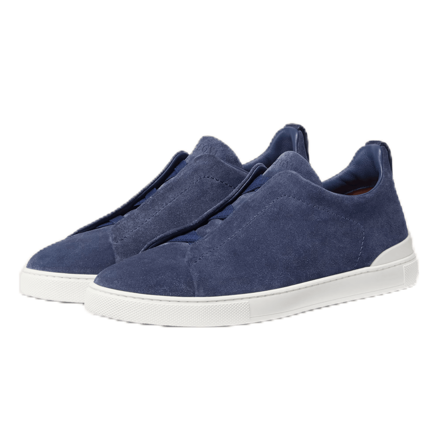 Zegna Men's Suede Triple Stitch Sneakers