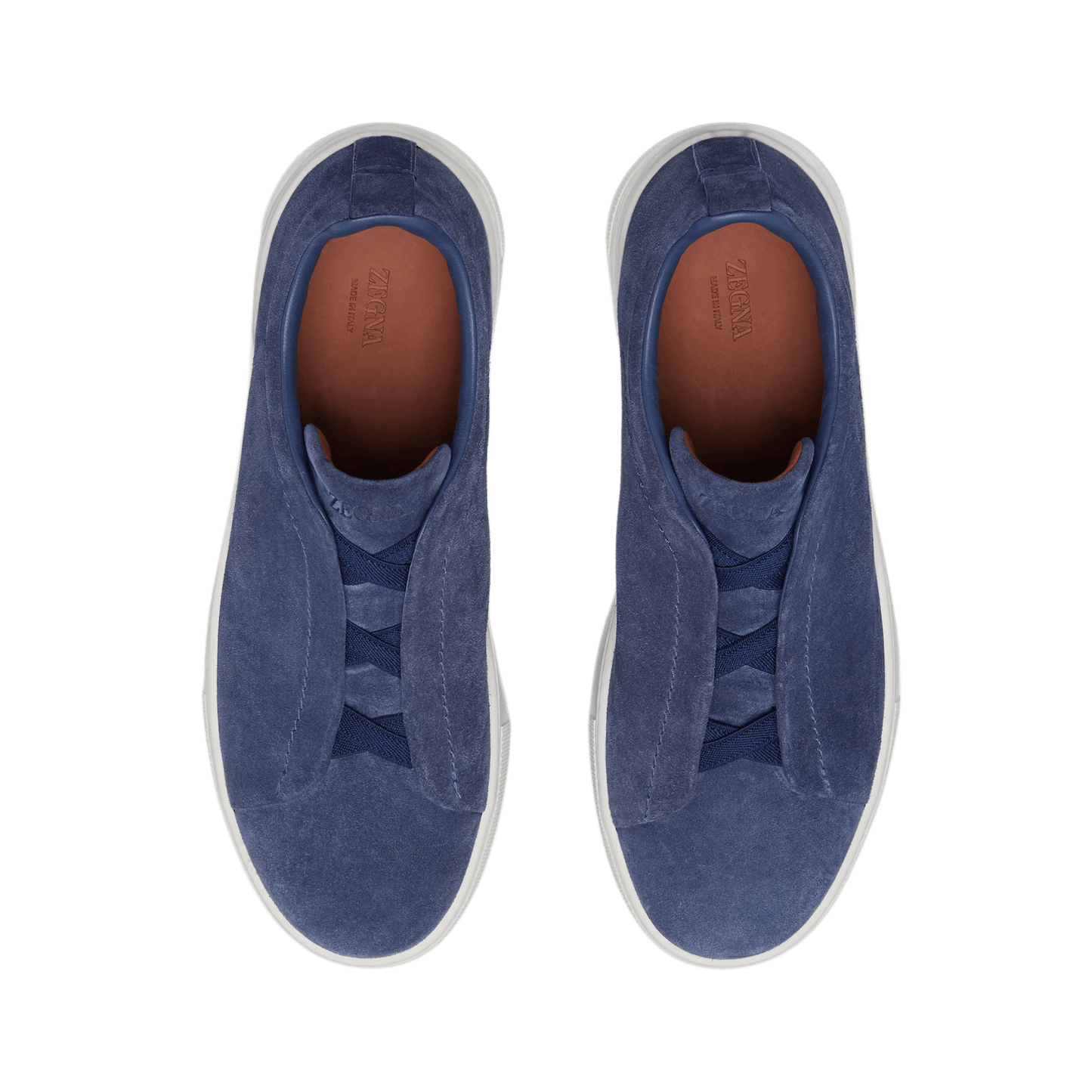 Zegna Men's Suede Triple Stitch Sneakers