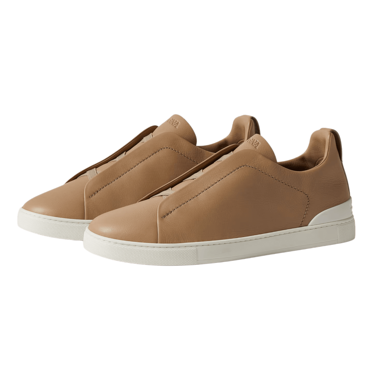Zegna Men's Triple Stitch SECONDSKIN Leather Sneakers