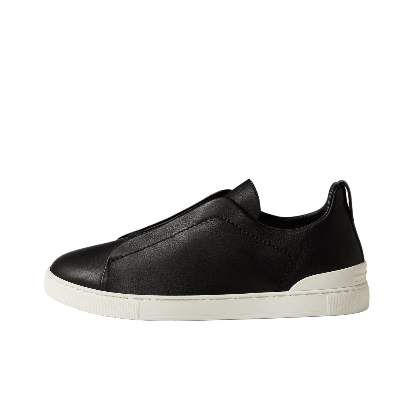 Zegna Men's Triple Stitch SECONDSKIN Leather Sneakers