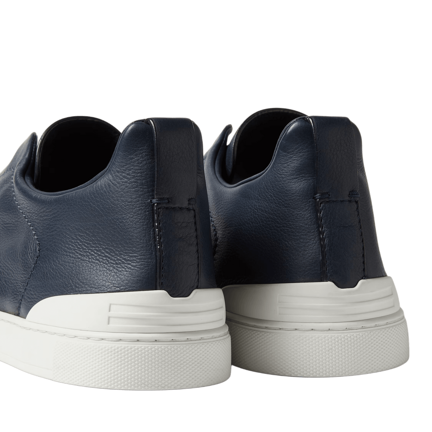 Zegna Men's Triple Stitch SECONDSKIN Leather Sneakers