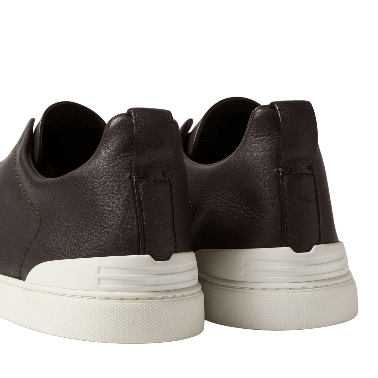 Zegna Men's Triple Stitch SECONDSKIN Leather Sneakers