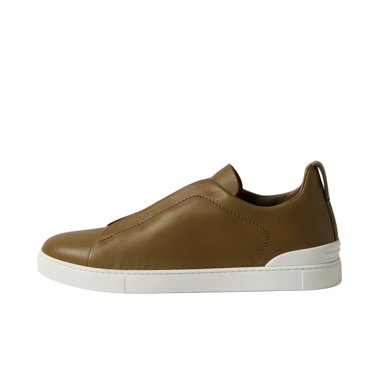 Zegna Men's Triple Stitch SECONDSKIN Leather Sneakers