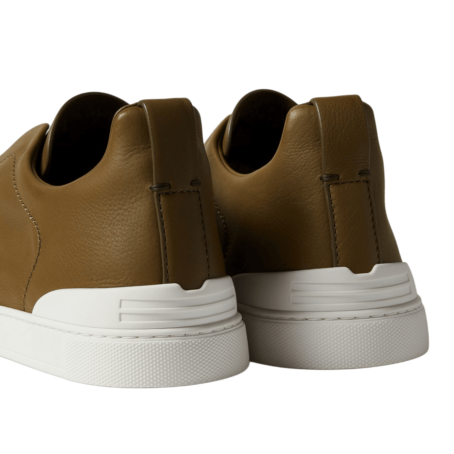 Zegna Men's Triple Stitch SECONDSKIN Leather Sneakers