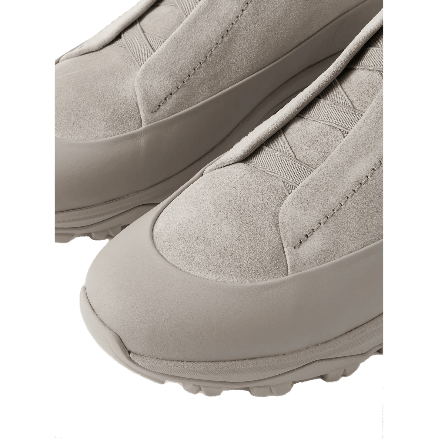 Zegna Men's Triple Stitch Monte Suede Sneakers